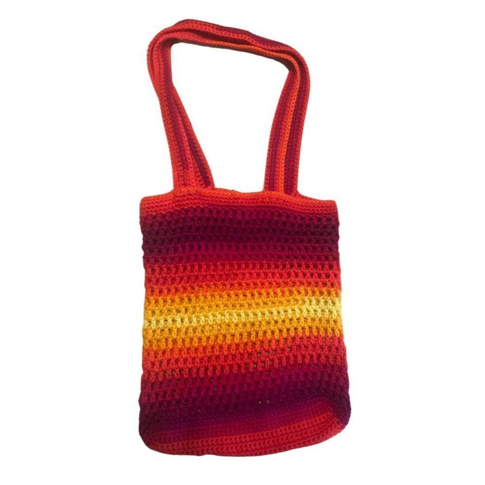 Rainbow Crochet bag